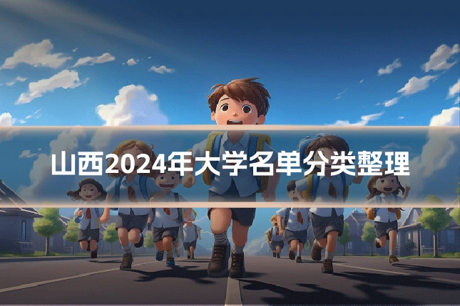 山西2024年大学名单分类整理