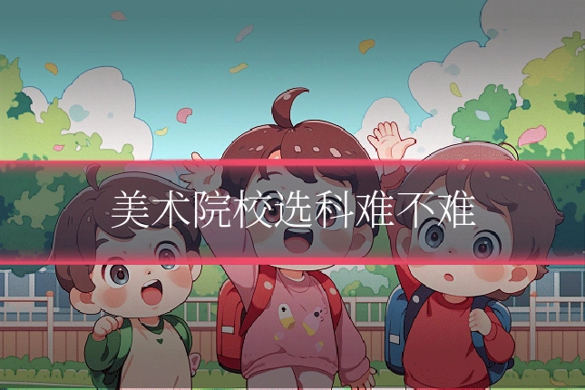 美术院校选科难不难