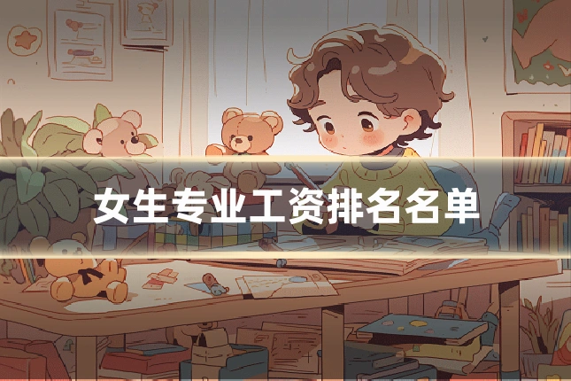 女生专业工资排名名单
