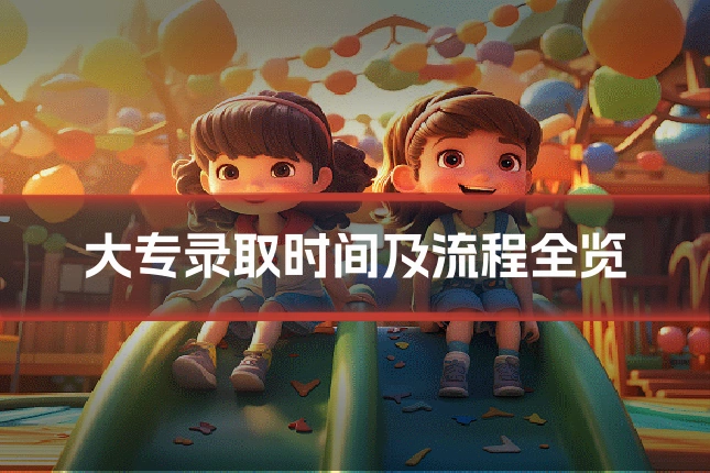 大专录取时间及流程全览