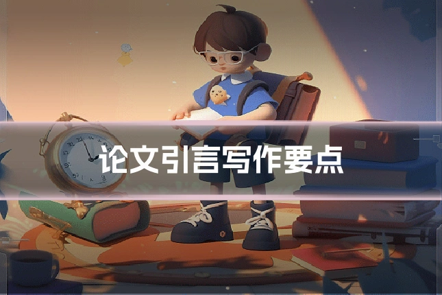 论文引言写作要点