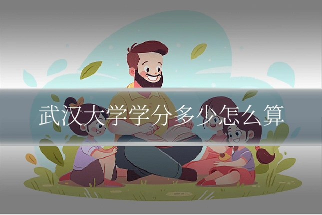 武汉大学学分多少怎么算