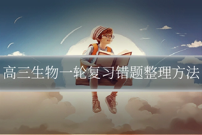 高三生物一轮复习错题整理方法