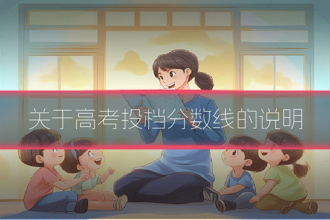 关于高考投档分数线的说明