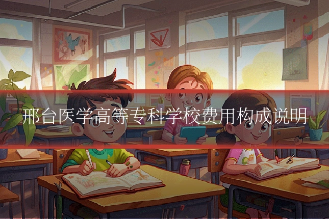邢台医学高等专科学校费用构成说明