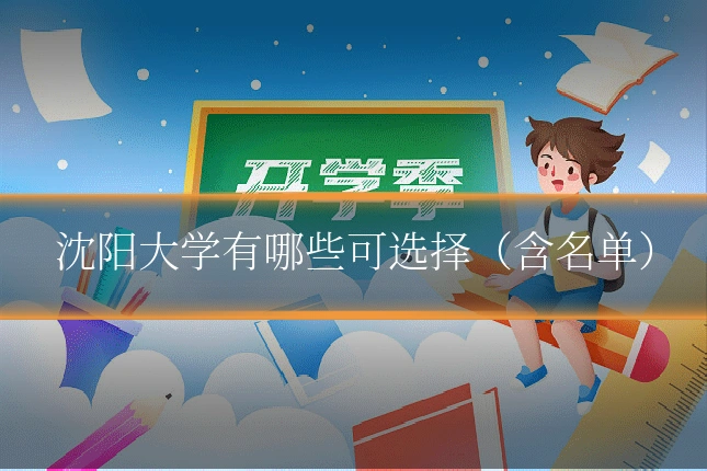 沈阳大学有哪些可选择（含名单）