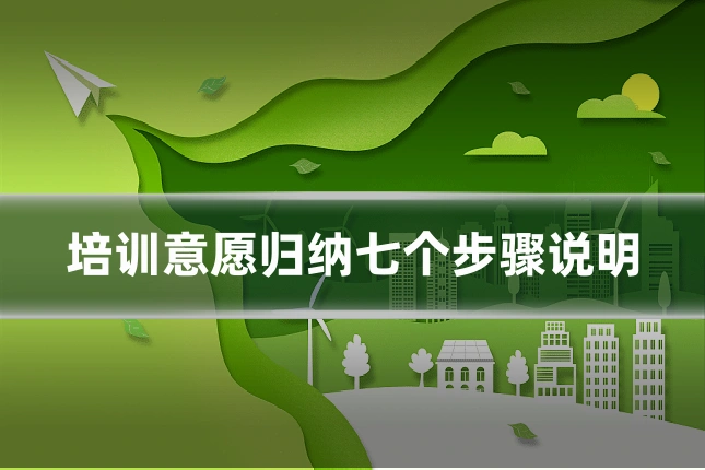 培训意愿归纳七个步骤说明