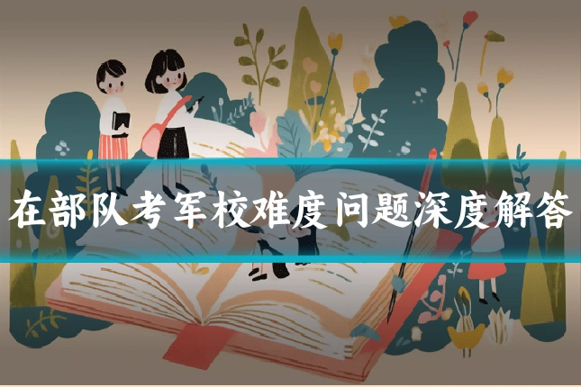 在部队考军校难度问题深度解答