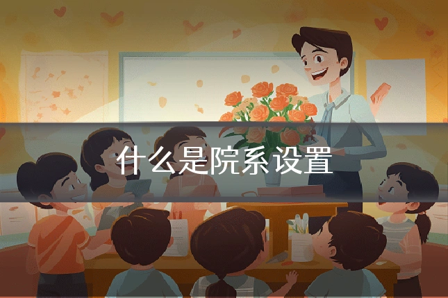 什么是院系设置