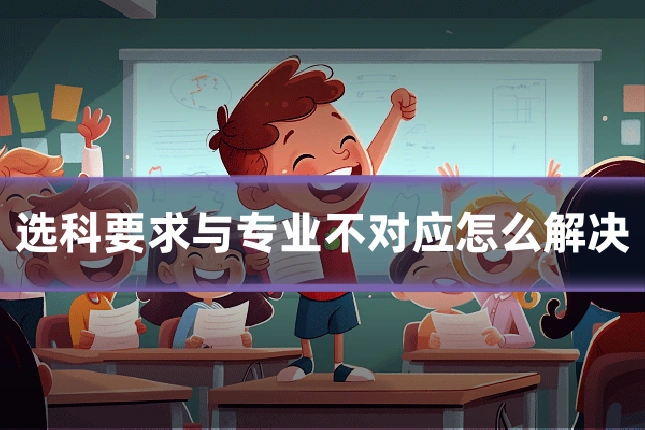 选科要求与专业不对应怎么解决