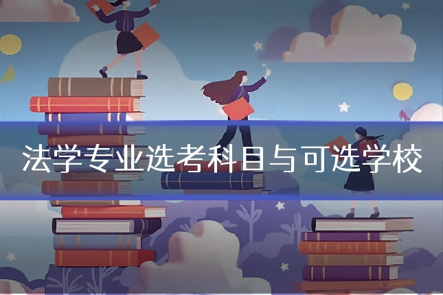 法学专业选考科目与可选学校