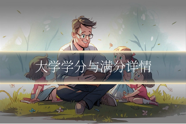 大学学分与满分详情