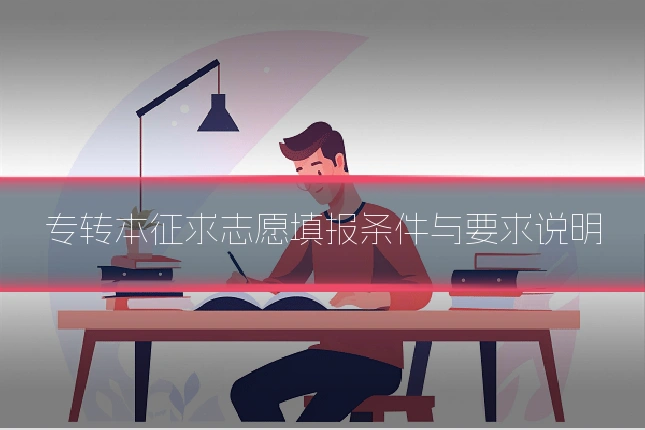 专转本征求志愿填报条件与要求说明