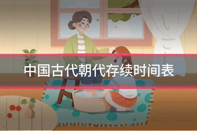 中国古代朝代存续时间表