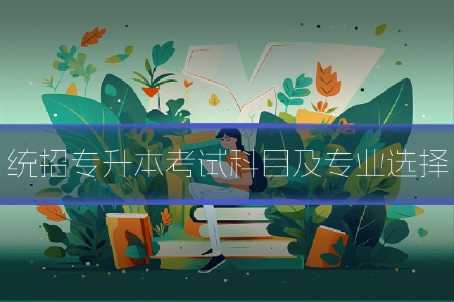 统招专升本考试科目及专业选择