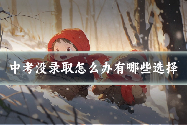 中考没录取怎么办有哪些选择