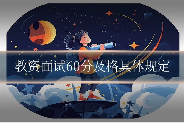 教资面试60分及格具体规定