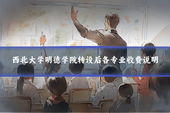 西北大学明德学院转设后各专业收费说明
