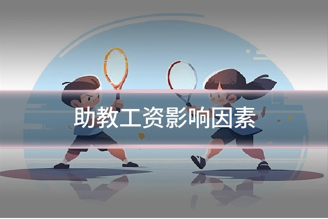 助教工资影响因素