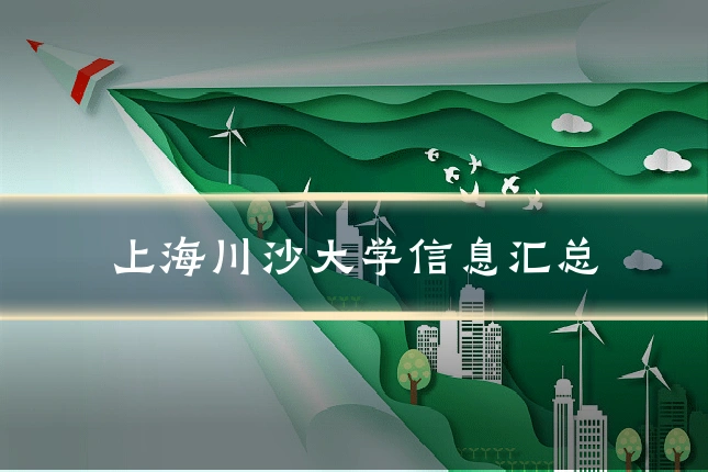 上海川沙大学信息汇总