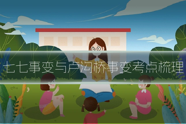 七七事变与卢沟桥事变考点梳理