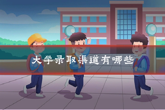 大学录取渠道有哪些