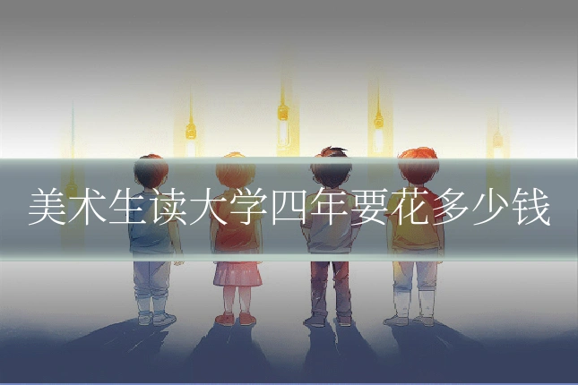 美术生读大学四年要花多少钱