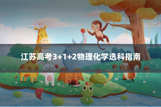 江苏高考3+1+2物理化学选科指南