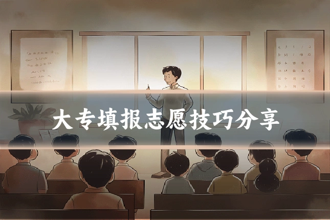 大专填报志愿技巧分享