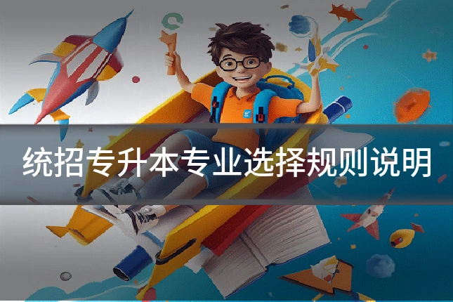 统招专升本专业选择规则说明