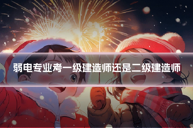 弱电专业考一级建造师还是二级建造师