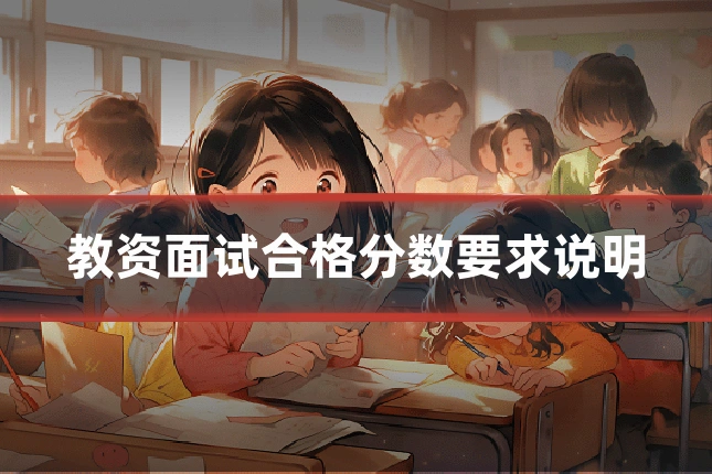 教资面试合格分数要求说明