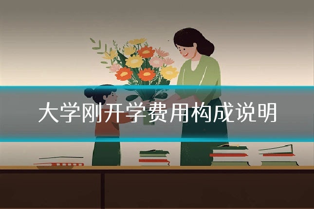 大学刚开学费用构成说明