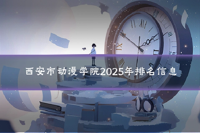西安市动漫学院2025年排名信息