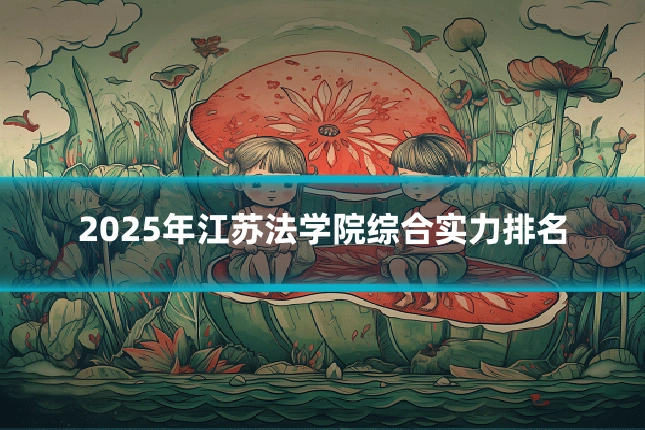 2025年江苏法学院综合实力排名