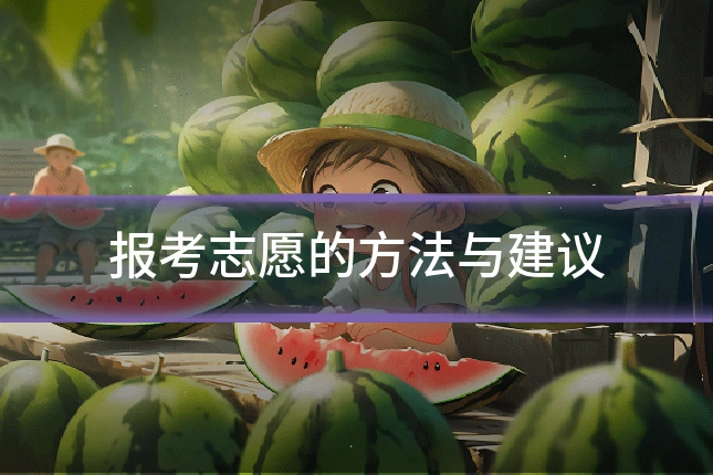 报考志愿的方法与建议