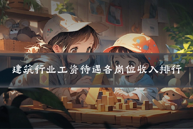 建筑行业工资待遇各岗位收入排行