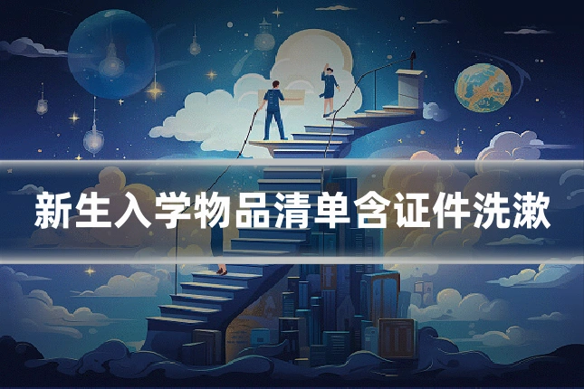 新生入学物品清单含证件洗漱