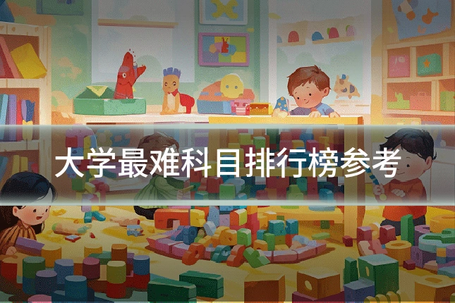 大学最难科目排行榜参考