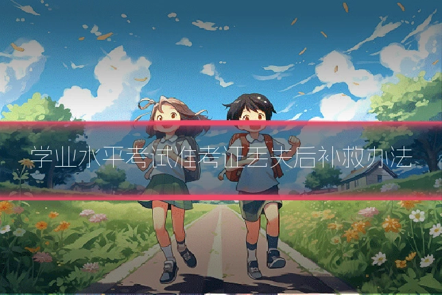 学业水平考试准考证丢失后补救办法
