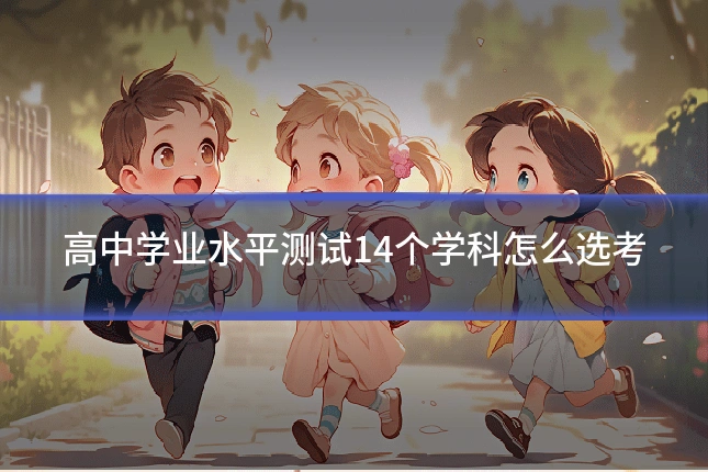 高中学业水平测试14个学科怎么选考