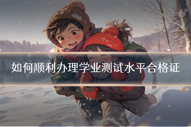 如何顺利办理学业测试水平合格证