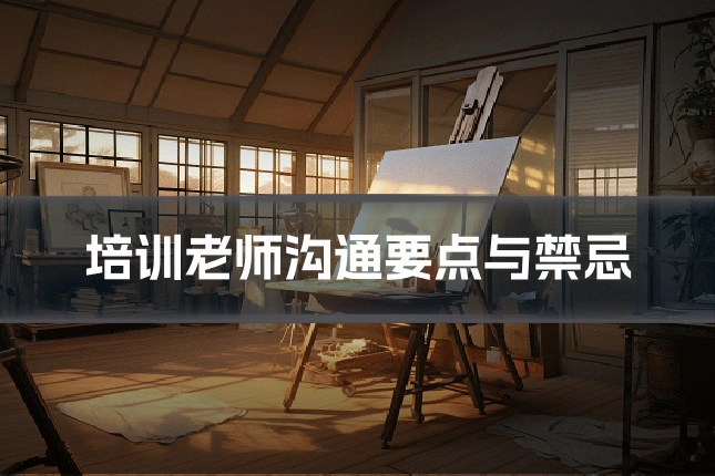 培训老师沟通要点与禁忌