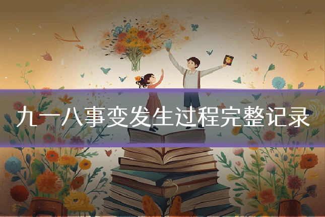 九一八事变发生过程完整记录