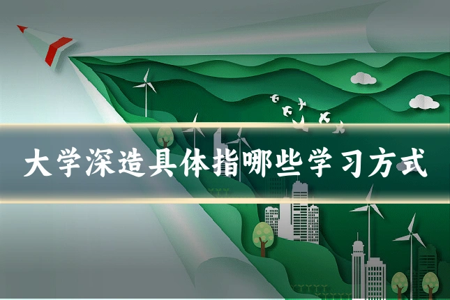 大学深造具体指哪些学习方式