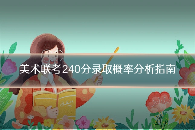 美术联考240分录取概率分析指南