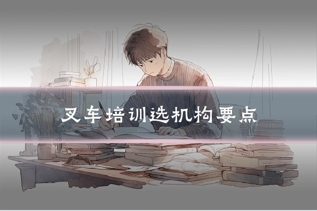叉车培训选机构要点