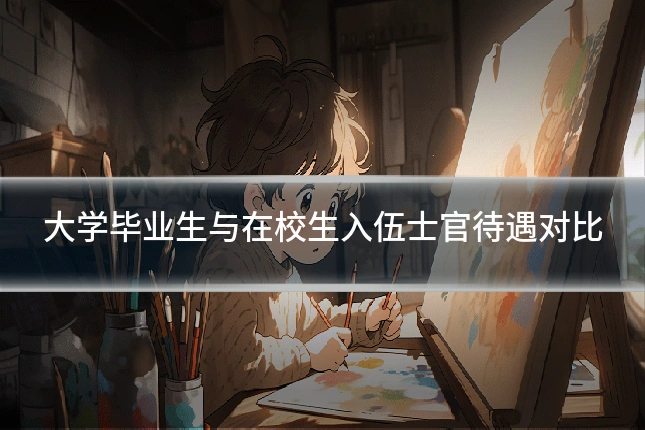 大学毕业生与在校生入伍士官待遇对比