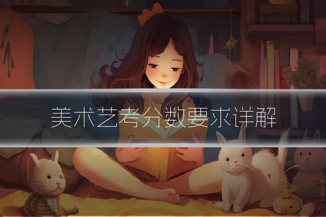 美术艺考分数要求详解