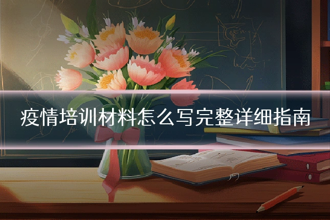 疫情培训材料怎么写完整详细指南